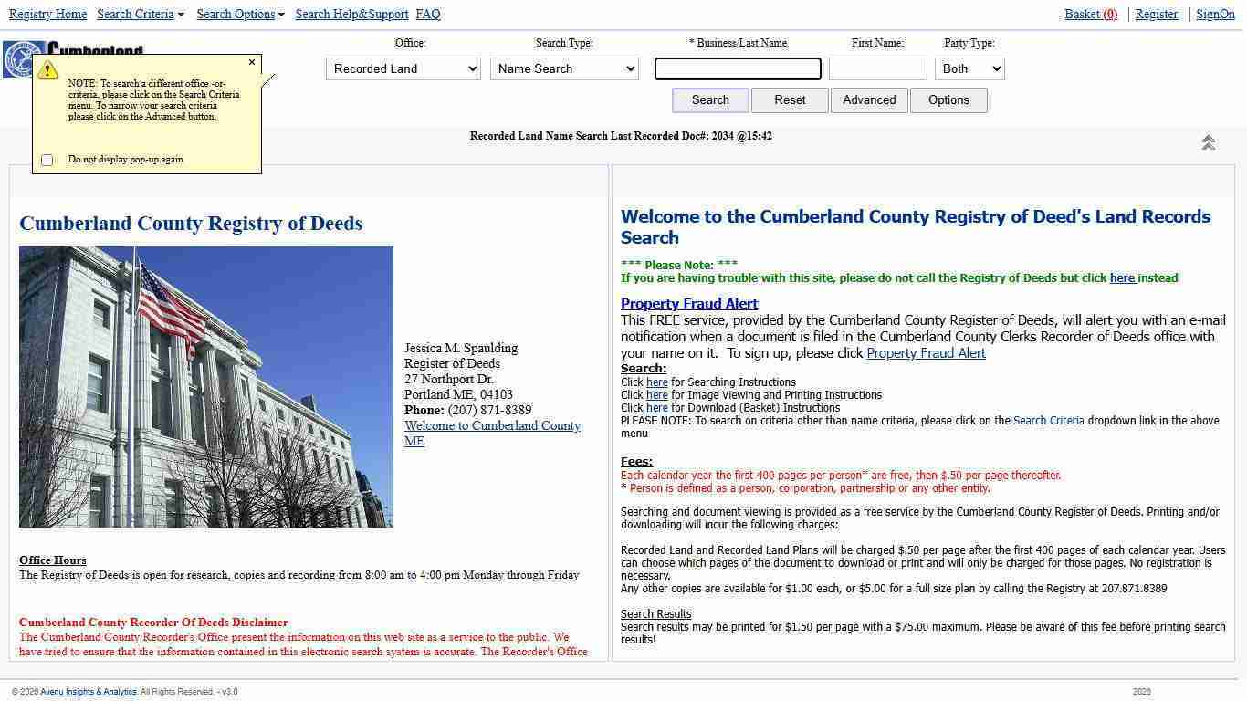 Welcome to 20/20 Perfect Vision Land Records I2
